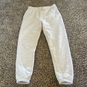 Aritzia TNA light grey joggers